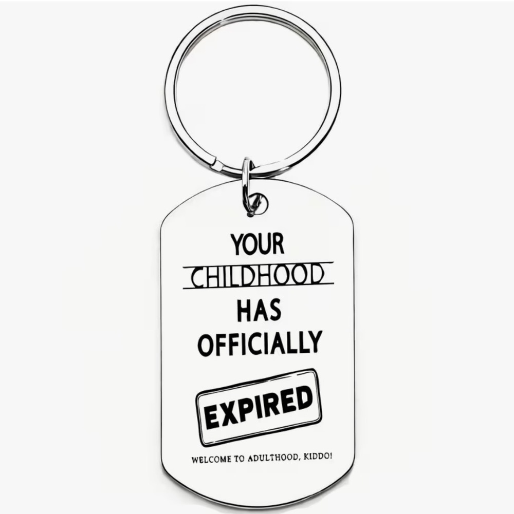 3/$25 Has Officially Expired Stainless Steel Keychain NEW